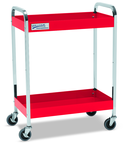 Red Service Cart with 2 Shelves - Best Tool & Supply