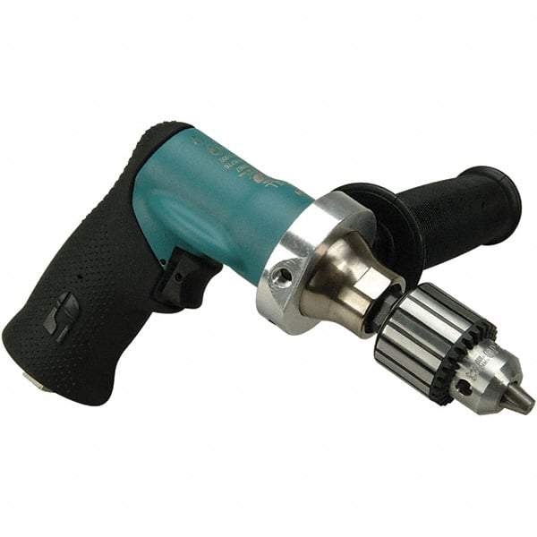 Dynabrade - 3/8" Keyed Chuck - Pistol Grip Handle, 1,000 RPM, 0.4 hp, 90 psi - Best Tool & Supply