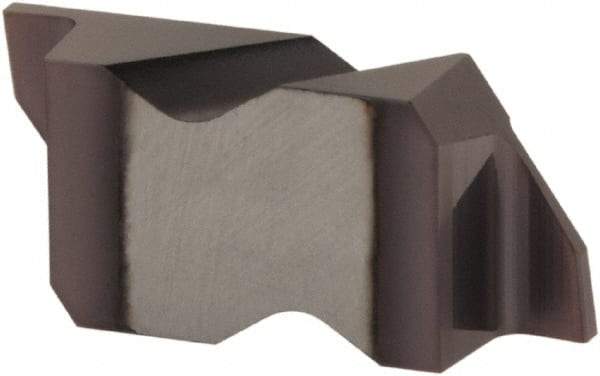 Tool-Flo - 2062FLG Grade AC3, 1/16" Cutting Width Carbide Grooving Insert - 0.11" Max Depth of Cut, Left Hand, .005 to .010" Corner Radius, AlTiN Finish - Best Tool & Supply