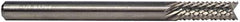 M.A. Ford - 1.2mm Diam, Fishtail Point End, Solid Carbide Diamond Pattern Router Bit - 1-1/2" OAL - Best Tool & Supply