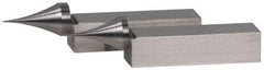 SPI - 2.05 Inch Overall Length, Gage Block Points - Concentricity +/-0.0002 Inch Accuracy, Sold As Pair, For Use with Rectangular Gage Blocks, 2 Pieces - Best Tool & Supply