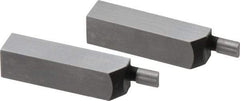 SPI - 1.58 Inch Overall Length, 0.315 Inch Jaw Thickness, 0.1 Inch Radius, Gage Block Cylindrical Jaws - Radius 0.00003 Inch, Pair 0.00004 Inch Accuracy, Sold As Pair, For Use with Rectangular Gage Blocks, 2 Pieces - Best Tool & Supply