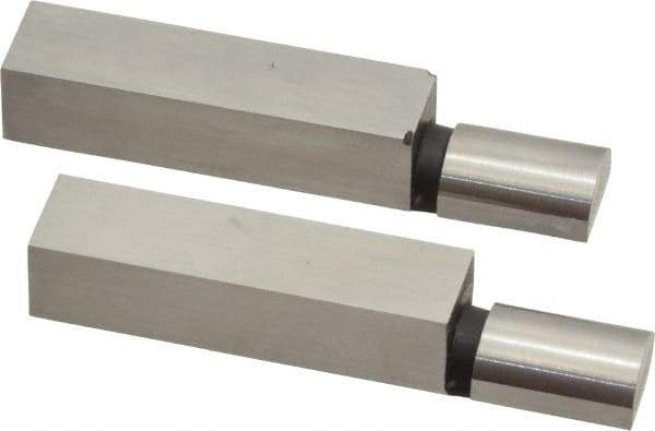 SPI - 1.965 Inch Overall Length, 0.315 Inch Jaw Thickness, 0.2 Inch Radius, Gage Block Cylindrical Jaws - Radius 0.00003 Inch, Pair 0.00004 Inch Accuracy, Sold As Pair, For Use with Rectangular Gage Blocks, 2 Pieces - Best Tool & Supply