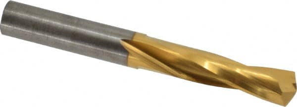 Atrax - 25/64" 135° Spiral Flute Solid Carbide Screw Machine Drill Bit - Best Tool & Supply