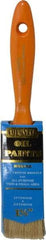 Premier Paint Roller - 1-1/2" Flat Hog Varnish Brush - 2-1/4" Bristle Length, 6-1/4" Wood Handle - Best Tool & Supply