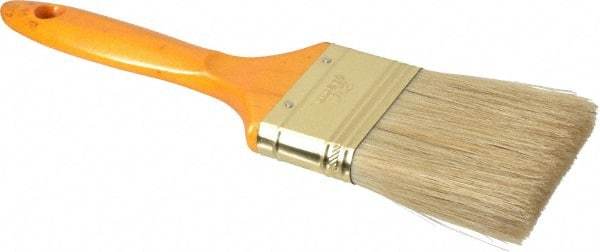 Premier Paint Roller - 2-1/2" Flat Hog Varnish Brush - 2-3/4" Bristle Length, 7" Wood Handle - Best Tool & Supply