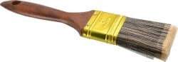 Premier Paint Roller - 2" Flat Synthetic Varnish Brush - 2-1/2" Bristle Length, 7" Wood Handle - Best Tool & Supply