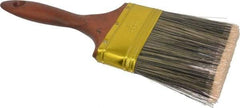 Premier Paint Roller - 4" Flat Synthetic Varnish Brush - 3-1/2" Bristle Length, 6" Wood Handle - Best Tool & Supply