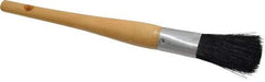 Premier Paint Roller - 3/4" Oval Hog Sash Brush - 2-1/2" Bristle Length, 8" Wood Handle - Best Tool & Supply