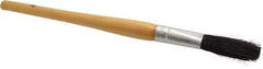 Premier Paint Roller - 1/4" Oval Hog Sash Brush - 1-3/4" Bristle Length, 5" Wood Handle - Best Tool & Supply