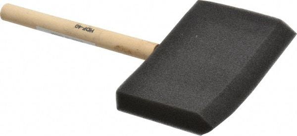 Premier Paint Roller - 4" Foam Foam Paint Brush - 2-3/4" Bristle Length, 4" Wood Handle - Best Tool & Supply