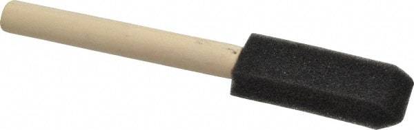 Premier Paint Roller - 1" Foam Foam Paint Brush - 2-1/2" Bristle Length, 4" Wood Handle - Best Tool & Supply