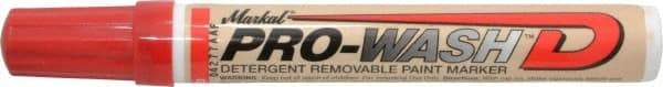 Markal - Red Oil-Based Paint Marker - Fine Tip, Alcohol Base Ink - Best Tool & Supply