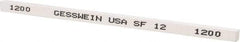 Made in USA - 1200 Grit Aluminum Oxide Square Polishing Stone - Ultra Fine Grade, 5/32" Wide x 4" Long x 5/32" Thick - Best Tool & Supply