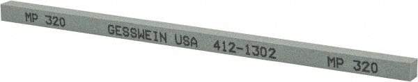 Made in USA - 320 Grit Silicon Carbide Square Polishing Stone - Extra Fine Grade, 1/4" Wide x 6" Long x 1/4" Thick - Best Tool & Supply