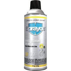 Sprayon - 11 oz Aerosol Lithium General Purpose Grease - Off White, 275°F Max Temp, NLGIG 2, - Best Tool & Supply