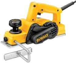 DeWALT - 120 and 240 Volt, 5.5 Amp, 17,000 RPM, Handheld Planer Kit - 1/16 Inch Depth of Cut, 3-1/4 Inch Wide - Best Tool & Supply