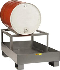 Little Giant - 33 Gal Sump, 1 Drum, Steel Drum Rack - 51" Long x 26" Wide x 22" High - Best Tool & Supply