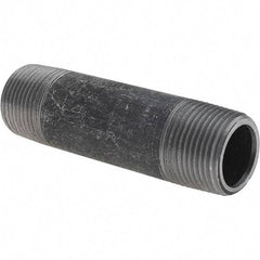 Value Collection - 3/4" Diam x 3-1/2" Long Steel Black Pipe Nipple - Threaded - Best Tool & Supply