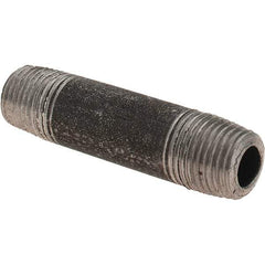 Value Collection - 1/8" Diam x 1-1/2" Long Black Pipe Nipple - Threaded - Best Tool & Supply