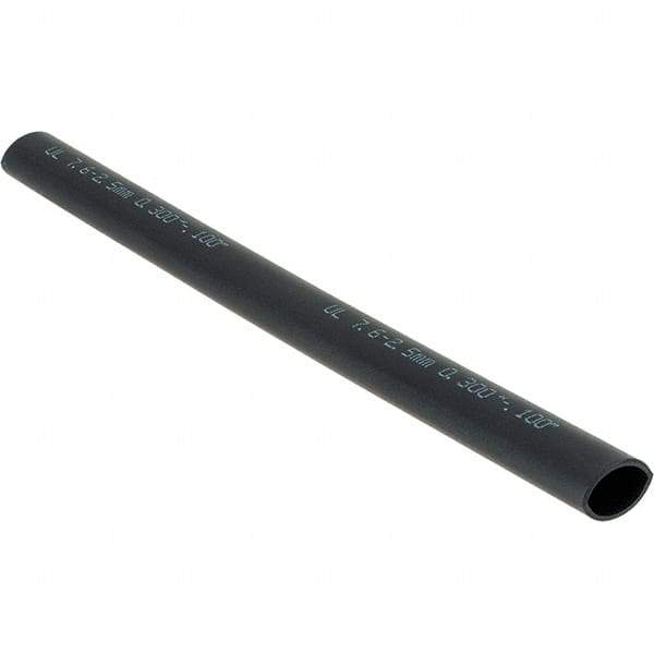 Value Collection - 6" Long Heat Shrink Electrical Tubing - Black - Best Tool & Supply