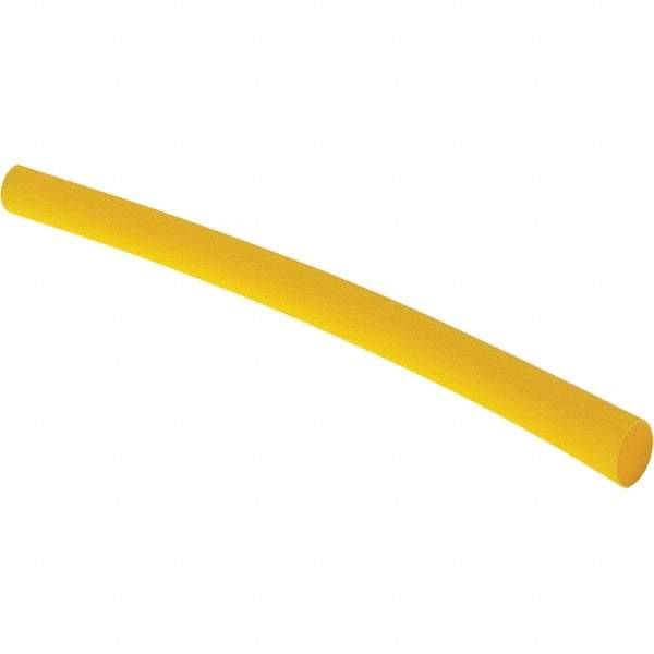 Value Collection - 4" Long Heat Shrink Electrical Tubing - Yellow - Best Tool & Supply