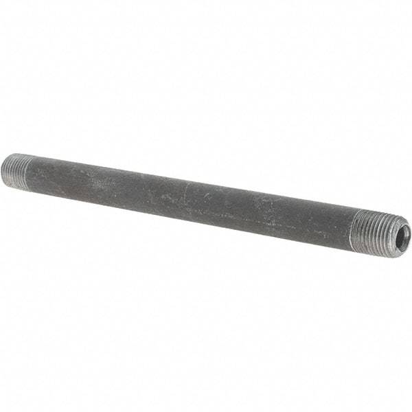 Value Collection - Schedule 80, 1/8" Diam x 5" Long Pipe Nipple - Seamless - Best Tool & Supply