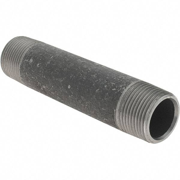 Value Collection - 1" Diam x 5-1/2" Long Steel Black Pipe Nipple - Threaded - Best Tool & Supply