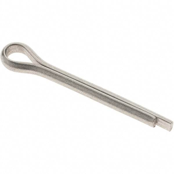 Value Collection - 3/16" Diam x 1-1/2" Long Extended Prong Cotter Pin - Grade 18-8, Uncoated, Stainless Steel - Best Tool & Supply