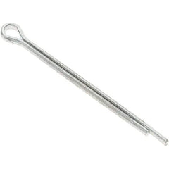 Value Collection - 1/8" Diam x 2" Long Extended Prong Cotter Pin - Grade 2, Zinc-Plated, Steel - Best Tool & Supply