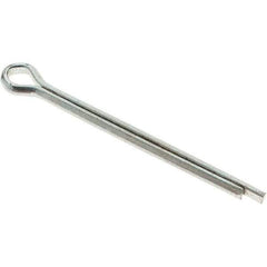 Value Collection - 5/32" Diam x 2" Long Extended Prong Cotter Pin - Grade 2, Zinc-Plated, Steel - Best Tool & Supply