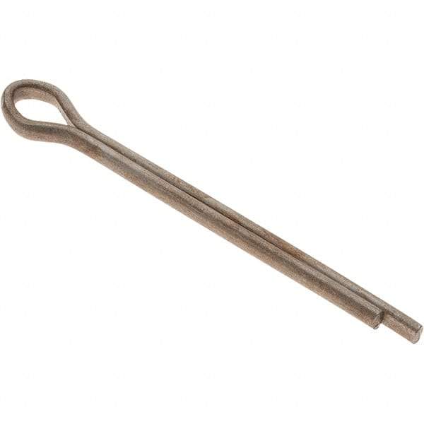 Value Collection - 1/8" Diam x 1-1/2" Long Extended Prong Cotter Pin - Grade 2, Zinc-Plated, Steel - Best Tool & Supply