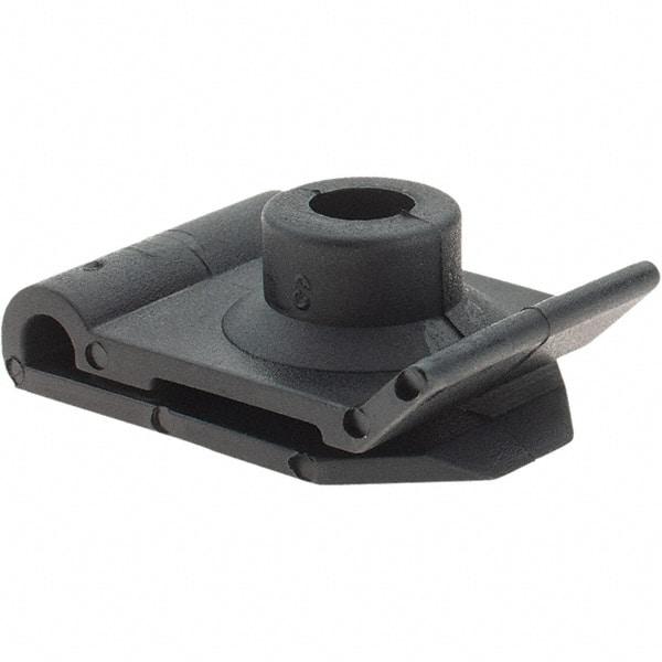 Value Collection - #14 Screw, 1mm Max Thick, Nylon U Nut - Black Phosphate Finish - Best Tool & Supply