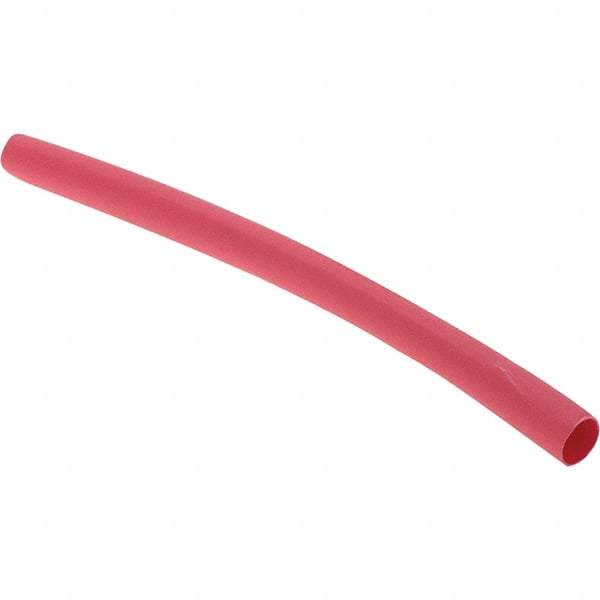 Value Collection - 6" Long Heat Shrink Electrical Tubing - Red - Best Tool & Supply