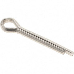 Value Collection - 5/32" Diam x 1" Long Extended Prong Cotter Pin - Grade 18-8, Uncoated, Stainless Steel - Best Tool & Supply