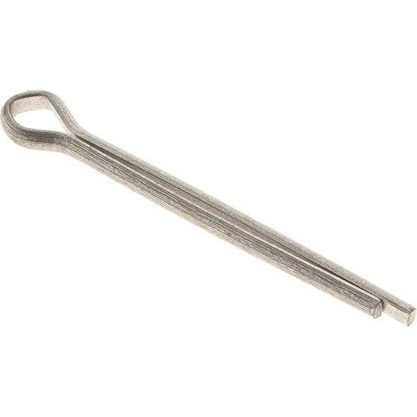 Value Collection - 1/8" Diam x 1-1/2" Long Extended Prong Cotter Pin - Grade 18-8, Uncoated, Stainless Steel - Best Tool & Supply