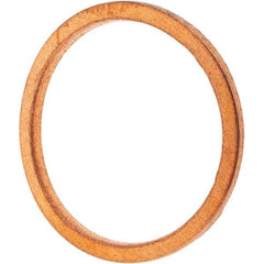 Value Collection - M16 Screw, Copper Standard Flat Washer - 18mm ID x 22mm OD, 1.5mm Thick - Best Tool & Supply