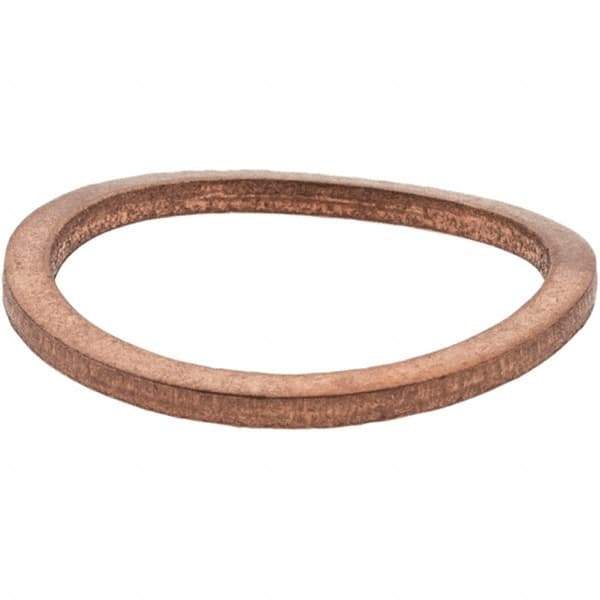 Value Collection - M14 Screw, Copper Standard Flat Washer - 16mm ID x 20mm OD, 1.5mm Thick - Best Tool & Supply