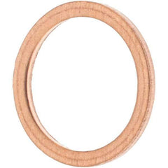 Value Collection - M12 Screw, Copper Standard Flat Washer - 14mm ID x 18mm OD, 1.5mm Thick - Best Tool & Supply