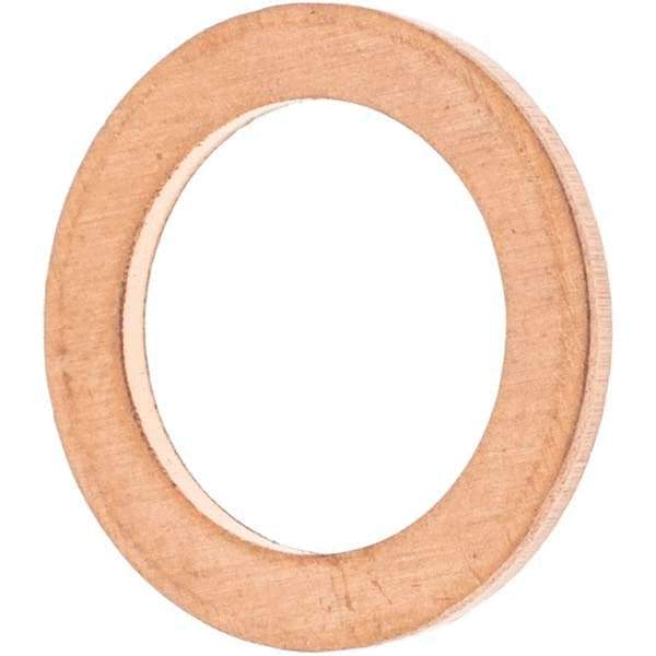 Value Collection - M10 Screw, Copper Standard Flat Washer - 12mm ID x 18mm OD, 1.5mm Thick - Best Tool & Supply