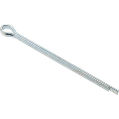 Value Collection - 7/64" Diam x 2" Long Extended Prong Cotter Pin - Grade 2, Zinc-Plated, Steel - Best Tool & Supply