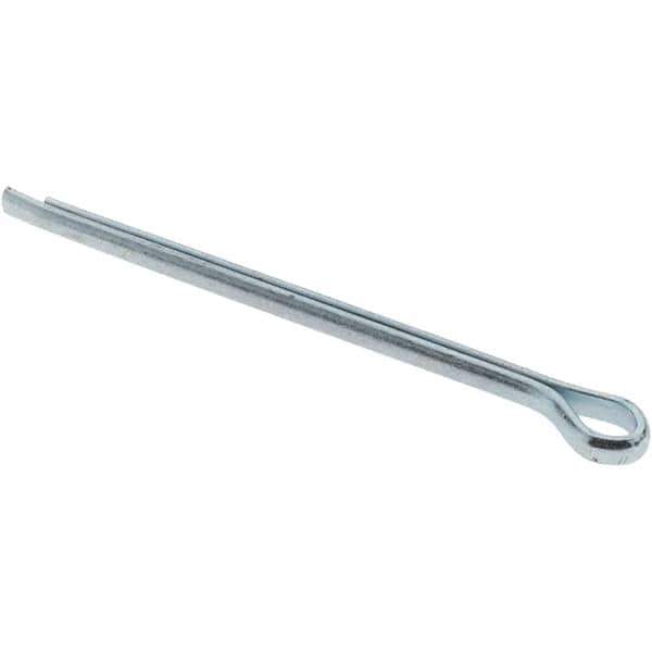 Value Collection - 7/64" Diam x 2" Long Hammerlock Cotter Pin - Grade 2, Zinc-Plated, Steel - Best Tool & Supply