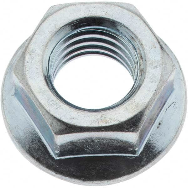 Value Collection - 1/2-13, 1/2" Flange Diam, Serrated Flange Nut - Best Tool & Supply