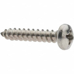 Value Collection - Sheet Metal Screws; System of Measurement: Inch ; Head Type: Pan ; Screw Size: #12 ; Length (Inch): 1-1/4 ; Drive Type: Phillips ; Material: Stainless Steel - Exact Industrial Supply