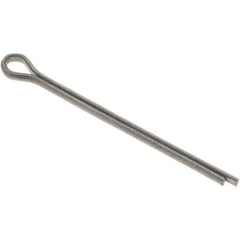 Value Collection - 3/32" Diam x 1-1/2" Long Extended Prong Cotter Pin - Grade 2, Zinc-Plated, Steel - Best Tool & Supply