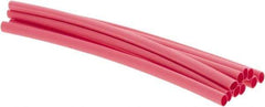 Value Collection - 6" Long Heat Shrink Electrical Tubing - Red - Best Tool & Supply