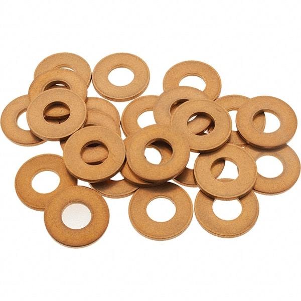 Value Collection - 1/4" Screw, Silicon Bronze Standard Flat Washer - 5/16" ID x 11/16" OD, 1-1/16" Thick - Best Tool & Supply