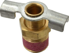 Value Collection - Steel Wing Nut Valve Drain Cock & Shutoff Valve - 3/8 Thread, 200 Max psi - Best Tool & Supply