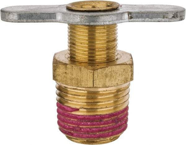 Value Collection - Steel Wing Nut Valve Drain Cock & Shutoff Valve - 1/2 Thread, 200 Max psi - Best Tool & Supply