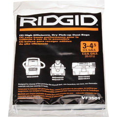 Ridgid - Vacuum Cleaner Filters Vacuum Type: Wet/Dry Vacuum Filter Type: Bag - Best Tool & Supply